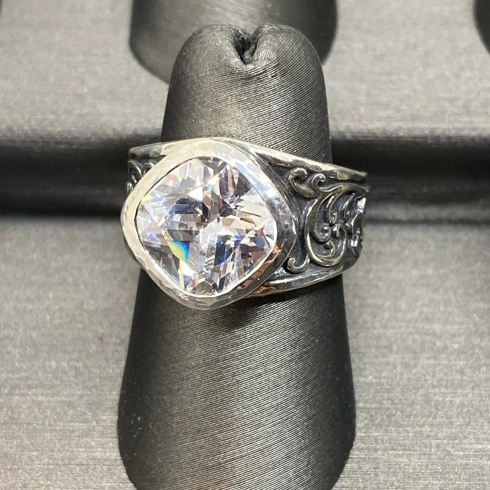 *TOP SELLER* Grace & Heart Ionia Ring Size 10 .925 Sterling Silver/CZ RETIRED